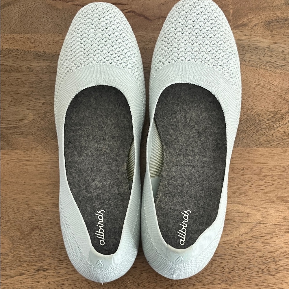 allbirds Women’s Pale Gray Knit Ballet Flats